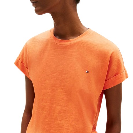TOMMY HILFIGER WW0WW45747 - ORANGE - T SHIRT - Image 3
