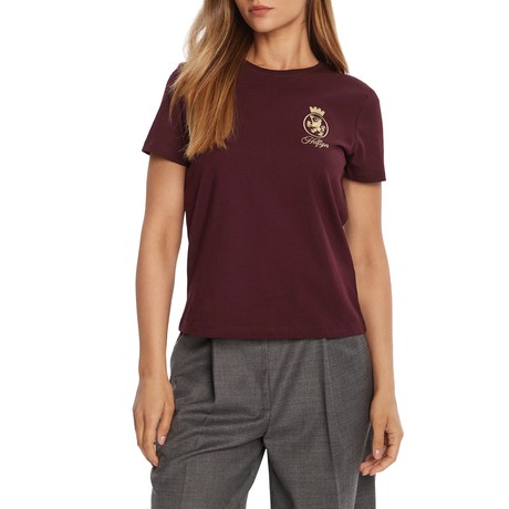 TOMMY HILFIGER WW0WW46153 - RED - MARŠKINĖLIAI