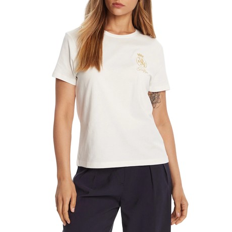 TOMMY HILFIGER WW0WW46153 - WHITE - MARŠKINĖLIAI