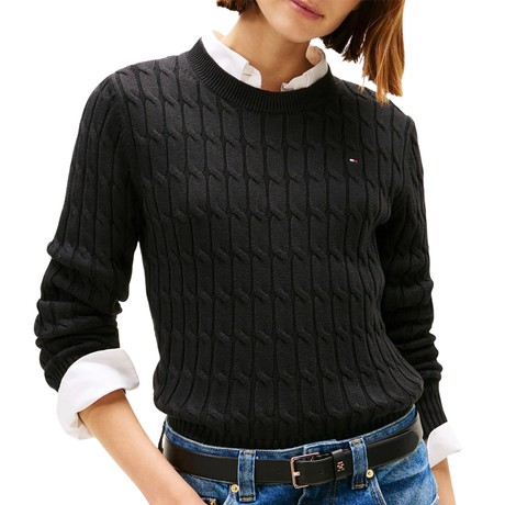 TOMMY HILFIGER WW0WW47644 - Black - JERSEYS