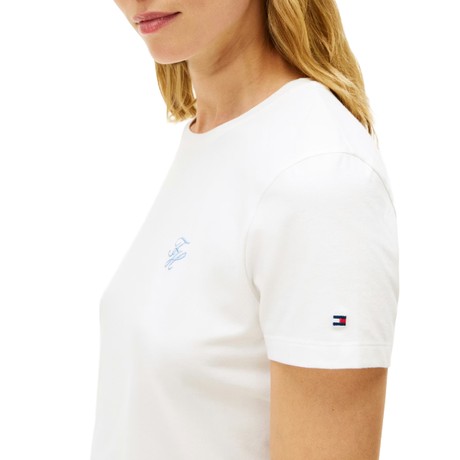 TOMMY HILFIGER WW0WW47809 - Ecru - T SHIRT - Image 2