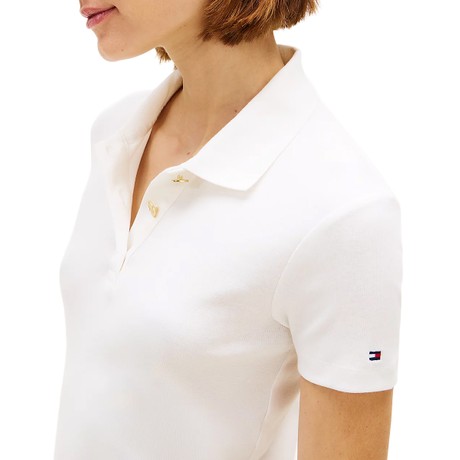 TOMMY HILFIGER WW0WW49252 - Ecru - POLO - Image 3