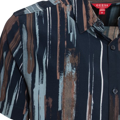 GUESS X4VH21 - BLACKENED BLUE MULTI - SHIRTS - Image 3