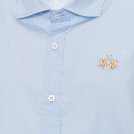 LA MARTINA XMC028 - Blue Bell                      - SHIRTS - Image 3