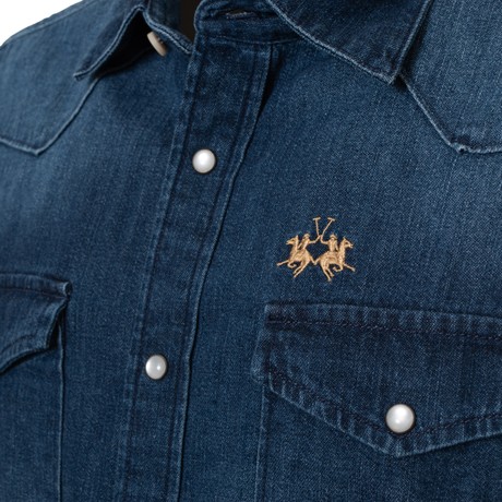 Širice La Martina dark indigo denim &mdash; fot 3
