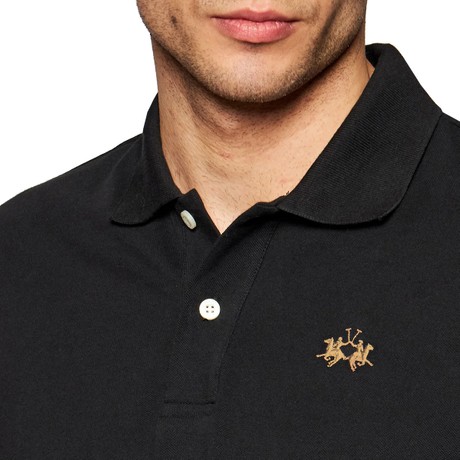 LA MARTINA XMP035 - Black                - POLO - Image 3