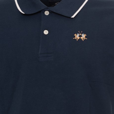 LA MARTINA XMP036 - NAVY - TRICOURI POLO - Image 3
