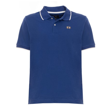LA MARTINA XMP036 - MAZARINE BLUE - TRICOURI POLO