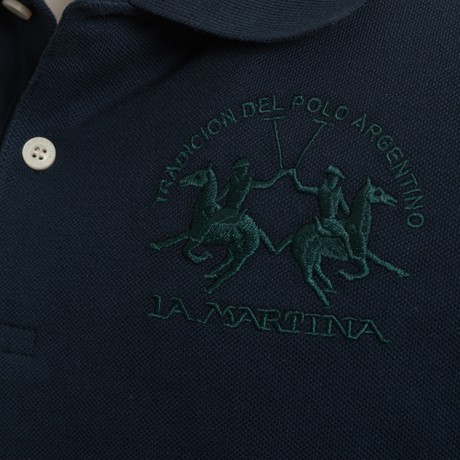 LA MARTINA XMP037 - NAVY - POLO - Image 3