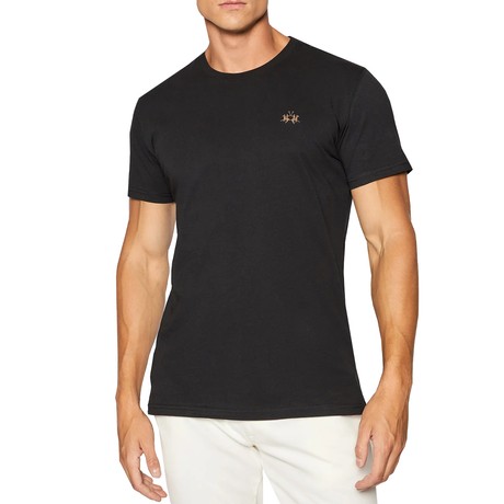 LA MARTINA XMR029 - BLACK - T SHIRT