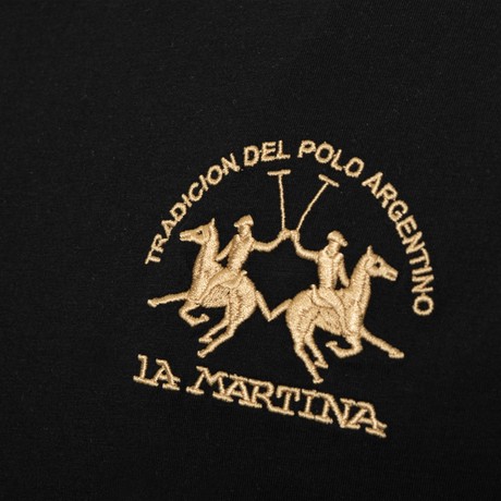 LA MARTINA XMR030 - Black                - T SHIRT - Image 3