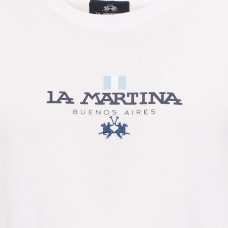 LA MARTINA XMR031 - OPTIC WHITE - TRICOU - Image 3