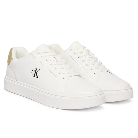 CALVIN KLEIN YM0YM01435 - Bright White/Sage Green - CHAUSSURES - Image 2