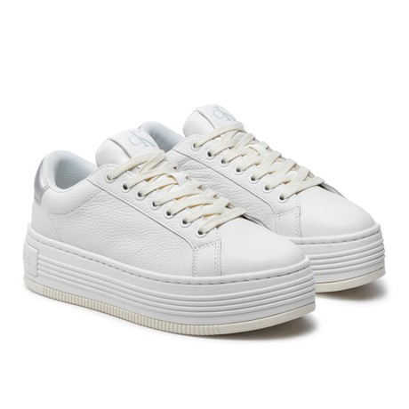 CALVIN KLEIN YW0YW01632 - Bright White/Creamy White/Silver - SCARPE - Image 2